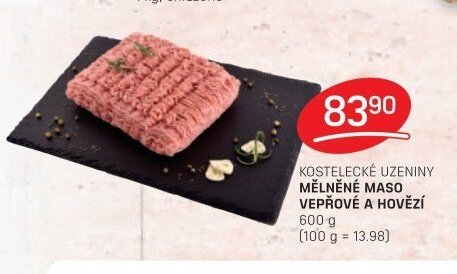 Kostelecké uzeniny mleté maso vepřové a hovězí