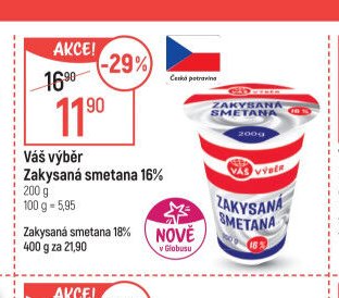Váš výběr Zakysaná smetana 16%