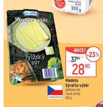 Madeta Sýrařův výběr