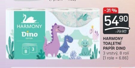 Harmony toaletní papír Dino