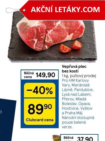 Vepřová plec bez kosti