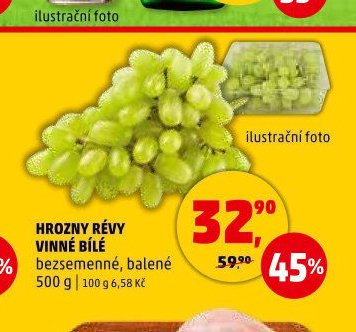 Hrozny révy vinné bílé