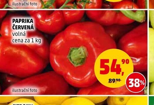 PAPRIKA ČERVENÁ volná cena za 1 kg