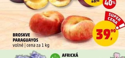 BROSKVE PARAGUAYOS volné cena za 1 kg