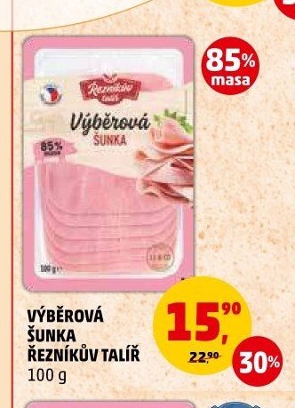 Výběrová šunka Řezníkův talíř 100 g
