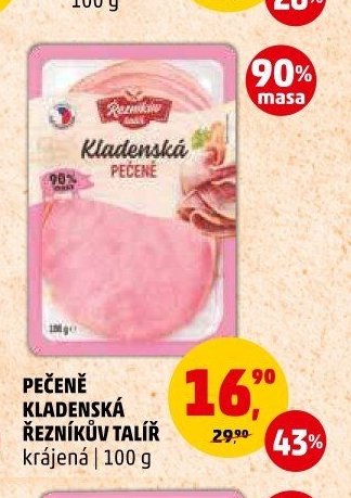 Pečeně kladenská Řezníkův talíř krájená 100 g