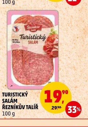 Turistický salám Řezníkův talíř 100 g