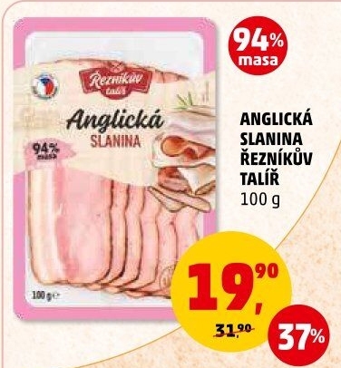 Anglická slanina Řezníkův talíř