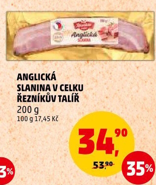 Anglická slanina Řezníkův talíř
