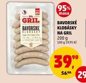 Bavorská klobása Na gril Penny