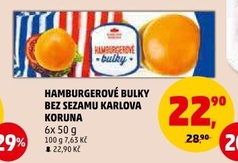 Bulky na hamburger Karlova Koruna