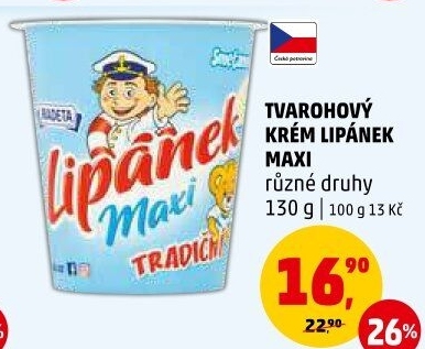 Dezert Lipánek tvarohový Madeta