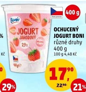 Jogurt ochucený Boni