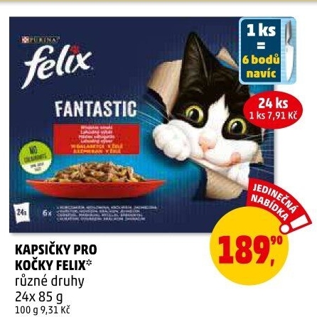 Kapsičky pro kočky Felix Purina