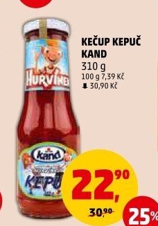 Kečup dětský Kepuč Kand