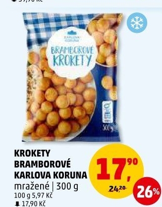 Krokety mražené Karlova Koruna