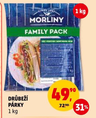 Párky drůbeží Morliny