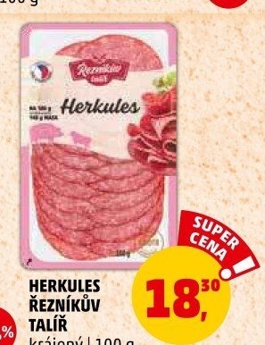 Salám Herkules Řezníkův talíř