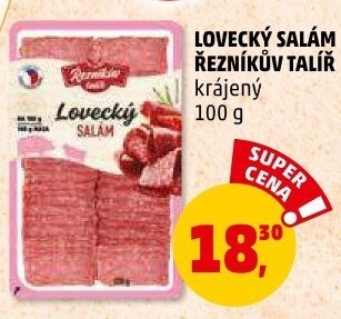 Salám lovecký Řezníkův talíř
