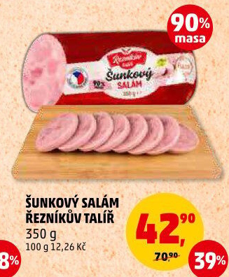 Salám šunkový Řezníkův talíř