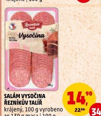 Salám Vysočina Řezníkův talíř
