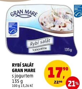 Salát rybí s jogurtem Gran Mare