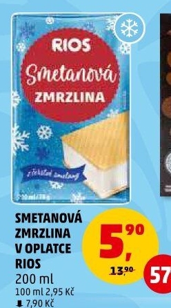 Smetanová zmrzlina Rios