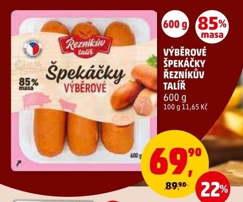 Špekáčky výběrové Řezníkův talíř