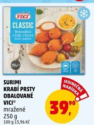 Surimi prsty obalované mražené Vici
