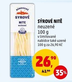 Sýrové nitě Bánovecké Milsy