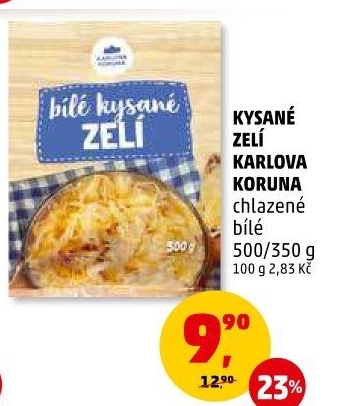 Zelí bílé kysané Karlova Koruna