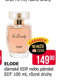 ELODE dámské EDP nebo pánské EDT 100 ml, různé druhy