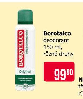 Borotalco deodorant 150 ml, různé druhy