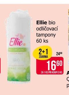 Ellie bio odličovací tampony 60 ks
