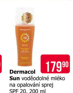 Mléko na opalování voděodolné ve spreji OF 20 Sun Dermacol