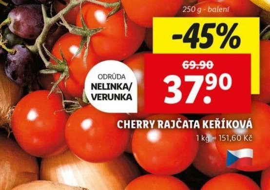 Cherry rajčata keříková