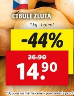 Cibule žlutá