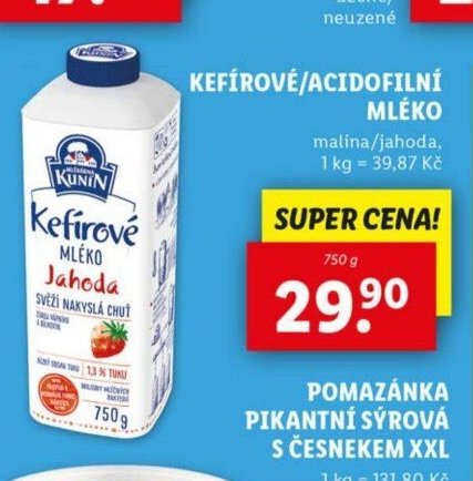 Kunín Kefírové mléko