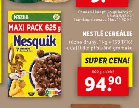 Nestlé cereálie