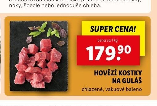 HOVĚZÍ KOSTKY NA GULÁŠ