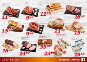 akční leták ESO MARKET 24.7.2024-4.8.2024
