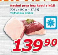 Kachní prsa bez kosti mražená Vodňanská kachna