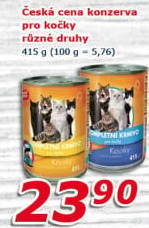 Konzerva pro kočky Česká cena
