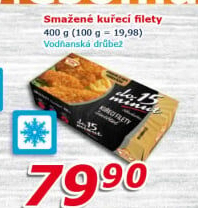 Kuřecí filety smažené mražené Vodňanské kuře