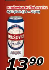 Pivo nealkoholické Královsky hořké Krušovice