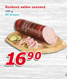 Salám šunkový zauzený Krásno