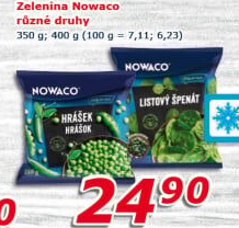 Zelenina mražená Nowaco