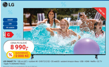 Televize LG 43NANO756QC