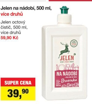 Prostředek na nádobí Jelen