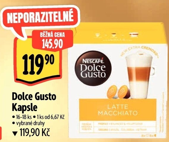Kapsle Dolce Gusto Nescafé